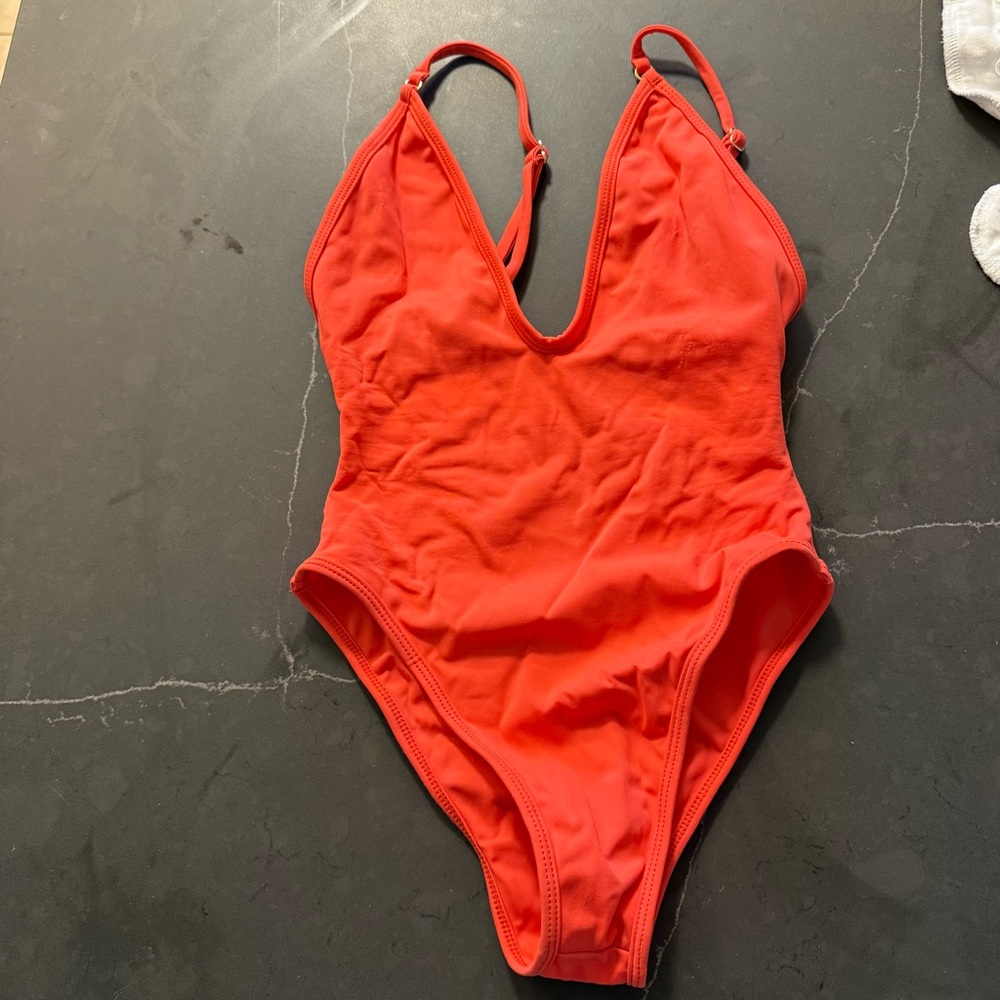 Gooseberry Red/Orange One-Piece Swimsuit